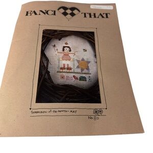 Fanci That Scarecrow of the Month May Counted Cross Stitch Chart No 80 Vintage